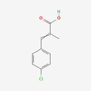 molecular formula C10H9ClO2 B3378606 3-(4-Chlorophenyl)-2-methylprop-2-enoic acid CAS No. 14328-88-2
