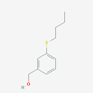 molecular formula C11H16OS B3378621 (3-(Butylthio)phenyl)methanol CAS No. 1443348-43-3