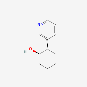 molecular formula C11H15NO B3378636 (1R,2S)-2-(pyridin-3-yl)cyclohexan-1-ol CAS No. 1450597-02-0