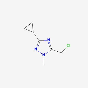 5-(chloromethyl)-3-cyclopropyl-1-methyl-1H-1,2,4-triazole