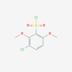 molecular formula C8H8Cl2O4S B3378687 3-Chloro-2,6-dimethoxybenzenesulfonyl chloride CAS No. 145980-90-1