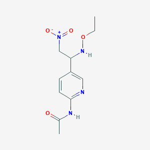 N-{5-[1-(ethoxyamino)-2-nitroethyl]pyridin-2-yl}acetamide