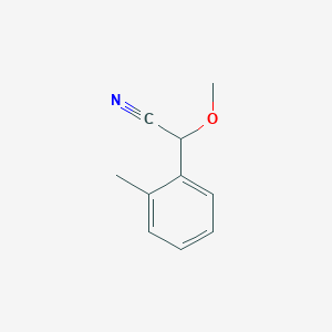 molecular formula C10H11NO B3378791 2-Methoxy-2-(2-methylphenyl)acetonitrile CAS No. 1481965-07-4