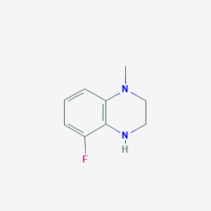 molecular formula C9H11FN2 B3378796 5-Fluoro-1-methyl-1,2,3,4-tetrahydroquinoxaline CAS No. 1482764-41-9