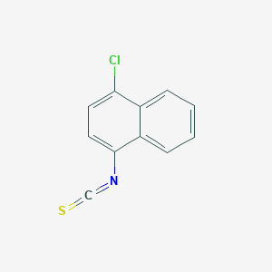 molecular formula C11H6ClNS B033788 Isothiocyanic acid, 4-chloro-1-naphthyl ester CAS No. 101670-65-9