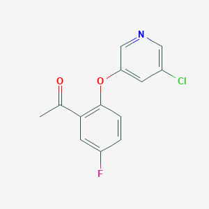 1-(2-((5-Chloropyridin-3-yl)oxy)-5-fluorophenyl)ethan-1-one