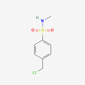 molecular formula C8H10ClNO2S B3378817 4-(chloromethyl)-N-methylbenzene-1-sulfonamide CAS No. 1483610-07-6