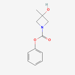 Phenyl 3-hydroxy-3-methylazetidine-1-carboxylate