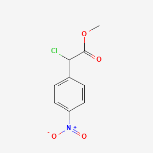 molecular formula C9H8ClNO4 B3378841 Methyl 2-chloro-2-(4-nitrophenyl)acetate CAS No. 148582-35-8
