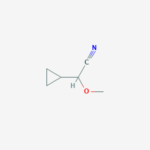 molecular formula C6H9NO B3378898 2-Cyclopropyl-2-methoxyacetonitrile CAS No. 1494296-86-4