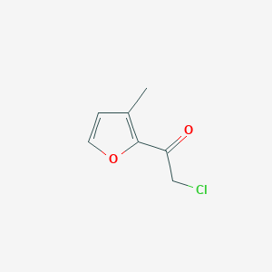molecular formula C7H7ClO2 B3378969 2-Chloro-1-(3-methylfuran-2-yl)ethan-1-one CAS No. 1502390-71-7