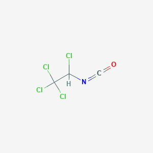 molecular formula C3HCl4NO B3379065 Ethane, 1,1,1,2-tetrachloro-2-isocyanato- CAS No. 15145-29-6