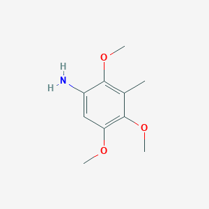 molecular formula C10H15NO3 B3379189 2,4,5-Trimethoxy-3-methylaniline CAS No. 152531-76-5