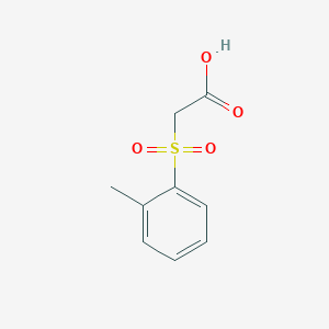 molecular formula C9H10O4S B3379211 2-(2-Methylbenzenesulfonyl)acetic acid CAS No. 15295-73-5