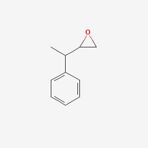 molecular formula C10H12O B3379410 2-(1-Phenylethyl)oxirane CAS No. 15701-82-3