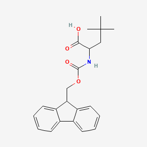 B3379537 (2S)-2-(9H-fluoren-9-ylmethoxycarbonylamino)-4,4-dimethylpentanoic acid CAS No. 1637650-31-7