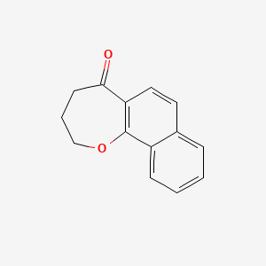 molecular formula C14H12O2 B3379568 2H,3H,4H,5H-naphtho[1,2-b]oxepin-5-one CAS No. 16563-58-9