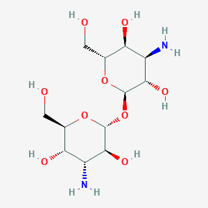 molecular formula C12H24N2O9 B033797 (2R,3S,4R,5S,6R)-4-amino-2-[(2R,3S,4R,5S,6R)-4-amino-3,5-dihydroxy-6-(hydroxymethyl)oxan-2-yl]oxy-6-(hydroxymethyl)oxane-3,5-diol CAS No. 110043-65-7