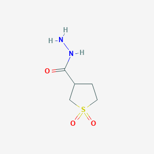 molecular formula C5H10N2O3S B3379741 Tetrahydrothiophene-3-carbohydrazide 1,1-dioxide CAS No. 17236-18-9