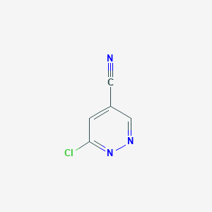 molecular formula C5H2ClN3 B3379898 6-Chloropyridazine-4-carbonitrile CAS No. 1780924-86-8