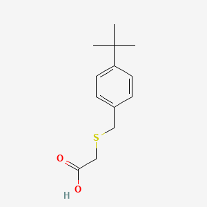 molecular formula C13H18O2S B3379913 2-{[(4-Tert-butylphenyl)methyl]sulfanyl}acetic acid CAS No. 17874-35-0