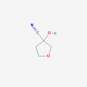 molecular formula C5H7NO2 B3380182 3-Hydroxyoxolane-3-carbonitrile CAS No. 183162-37-0