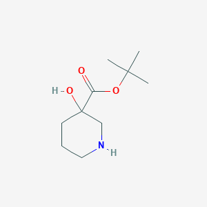 molecular formula C10H19NO3 B3380205 Tert-butyl 3-hydroxypiperidine-3-carboxylate CAS No. 1849835-70-6