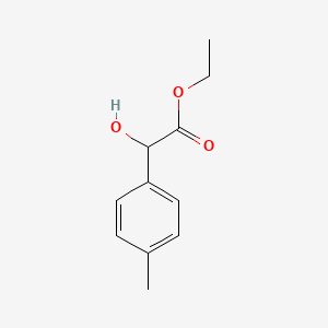 molecular formula C11H14O3 B3380217 Hydroxy-p-tolyl-acetic acid ethyl ester CAS No. 18584-23-1