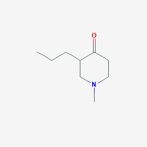 molecular formula C9H17NO B3380304 1-Methyl-3-propylpiperidin-4-one CAS No. 188868-26-0