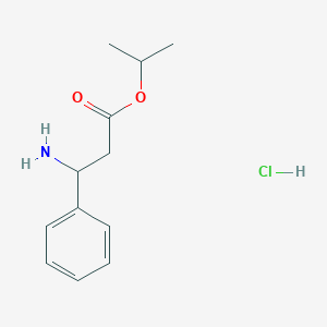 molecular formula C12H17NO2 B033805 Isopropyl 3-amino-3-phenylpropanoate hydrochloride CAS No. 100369-82-2
