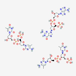 molecular formula C60H88N20O40P6 B033807 Poly(d(Tm(5)C)).poly(d(GA)).poly(d(m(5)CT)) CAS No. 107824-41-9