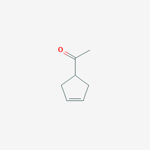 molecular formula C7H10O B3380777 1-(cyclopent-3-en-1-yl)ethan-1-one CAS No. 20521-56-6