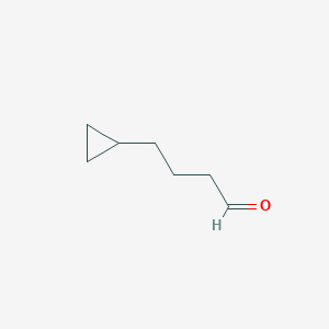 molecular formula C7H12O B3380784 4-cyclopropylbutanal CAS No. 205242-32-6