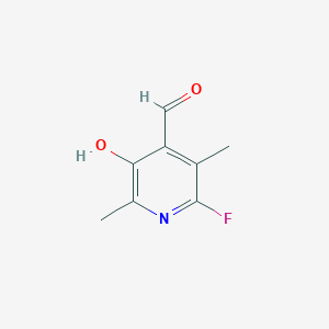 molecular formula C8H8FNO2 B033809 6-Fluoro-5'-deoxypyridoxal CAS No. 106212-90-2