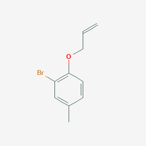 molecular formula C10H11BrO B3380940 2-Bromo-4-methyl-1-(prop-2-en-1-yloxy)benzene CAS No. 2120-18-5