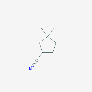 molecular formula C8H13N B3380958 3,3-Dimethylcyclopentane-1-carbonitrile CAS No. 212382-63-3