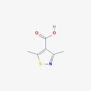 molecular formula C6H7NO2S B3381071 Dimethyl-1,2-thiazole-4-carboxylic acid CAS No. 21486-26-0
