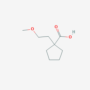 molecular formula C9H16O3 B3381210 1-(2-Methoxyethyl)cyclopentane-1-carboxylic acid CAS No. 220876-15-3