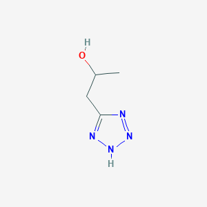 molecular formula C4H8N4O B3381272 1-(1H-1,2,3,4-tetrazol-5-yl)propan-2-ol CAS No. 2229437-85-6