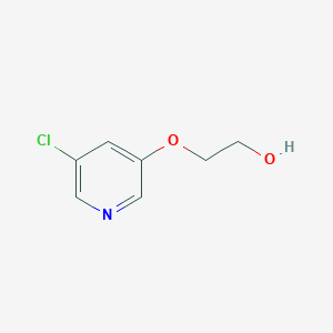 molecular formula C7H8ClNO2 B3381284 2-[(5-chloropyridin-3-yl)oxy]ethan-1-ol CAS No. 223797-68-0