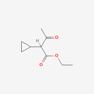 molecular formula C9H14O3 B3381296 ethyl 2-cyclopropyl-3-oxobutanoate CAS No. 22396-14-1