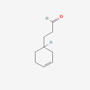 molecular formula C9H14O B3381371 3-Cyclohexene-1-propanal CAS No. 22858-74-8