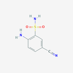 molecular formula C7H7N3O2S B3381461 2-Amino-5-cyanobenzenesulfonamide CAS No. 240139-71-3
