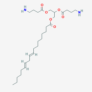 2,3-bis(4-aminobutanoyloxy)propyl (9E,12E)-octadeca-9,12-dienoate