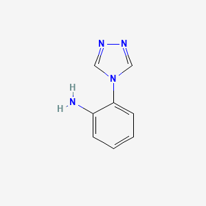 molecular formula C8H8N4 B3381624 2-(4H-1,2,4-triazol-4-yl)aniline CAS No. 25660-59-7