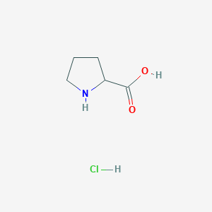 molecular formula C5H10ClNO2 B3381686 Pyrrolidine-2-carboxylic acid hydrochloride CAS No. 26166-36-9
