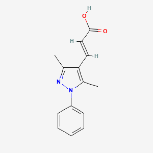 (2E)-3-(3,5-Dimethyl-1-phenyl-1H-pyrazol-4-YL)acrylic acid