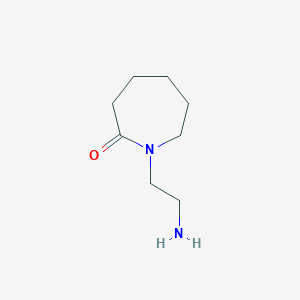 molecular formula C8H16N2O B3381816 1-(2-Aminoethyl)azepan-2-one CAS No. 27431-27-2