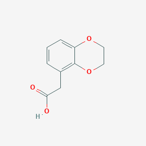 molecular formula C10H10O4 B3381824 1,4-Benzodioxin-5-acetic acid, 2,3-dihydro- CAS No. 274910-20-2