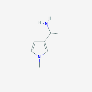 molecular formula C7H12N2 B3381858 1-(1-methyl-1H-pyrrol-3-yl)ethan-1-amine CAS No. 279226-15-2